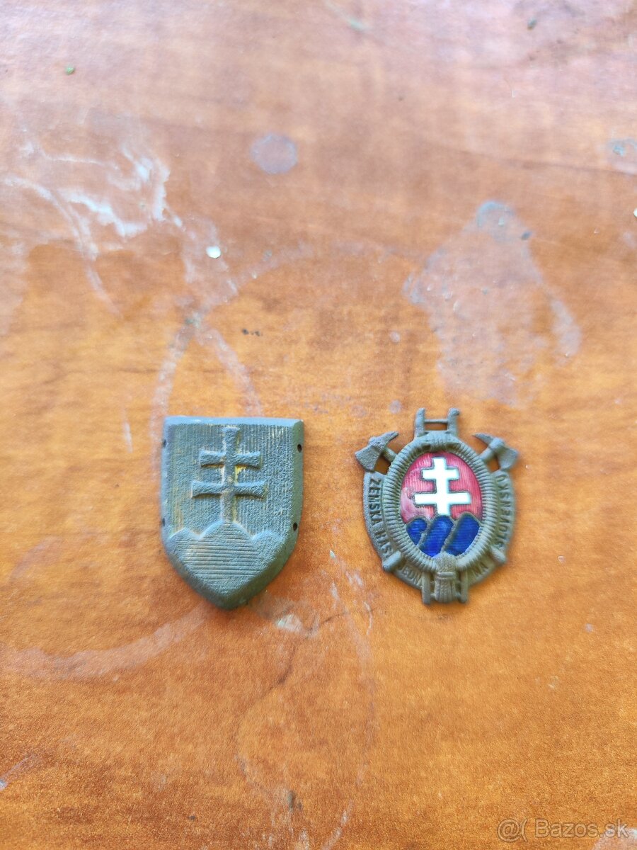 Predám čapicove odznaky z čias slovenského štátu