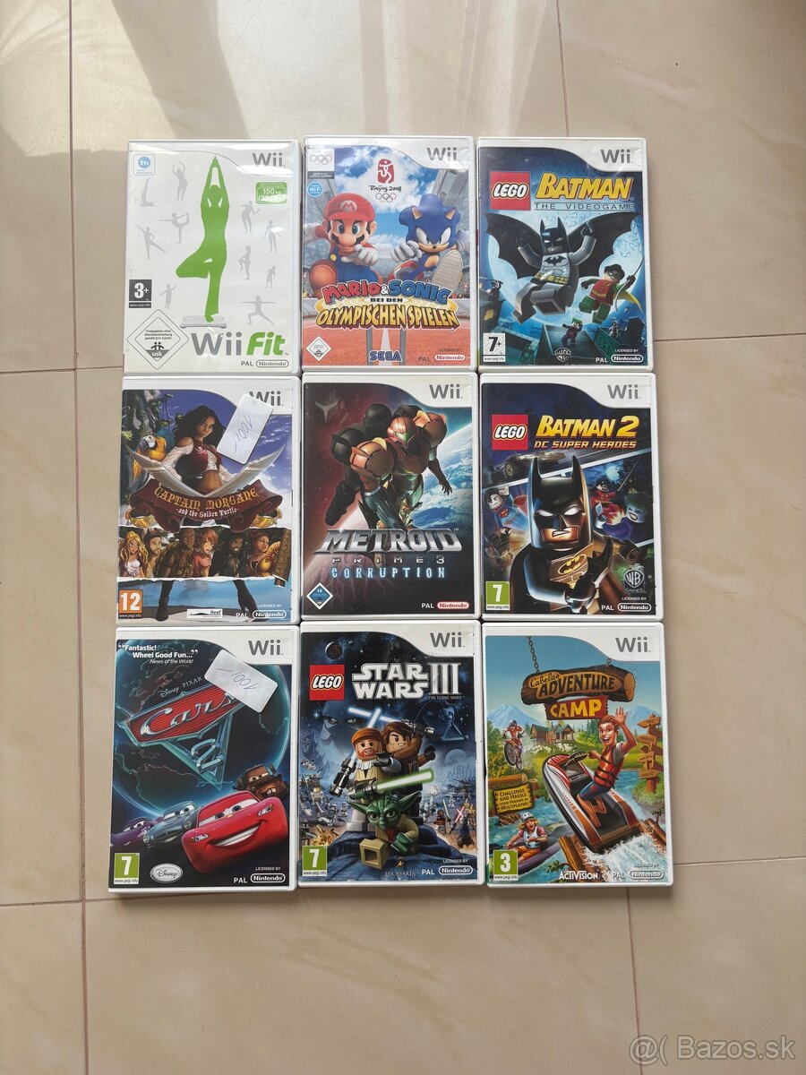 9x Nintendo Wii Hry