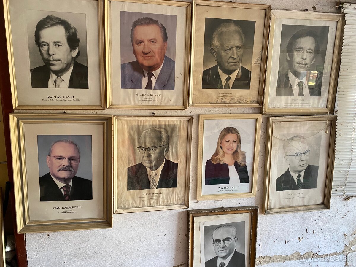 Originalne obrazy prezidentov