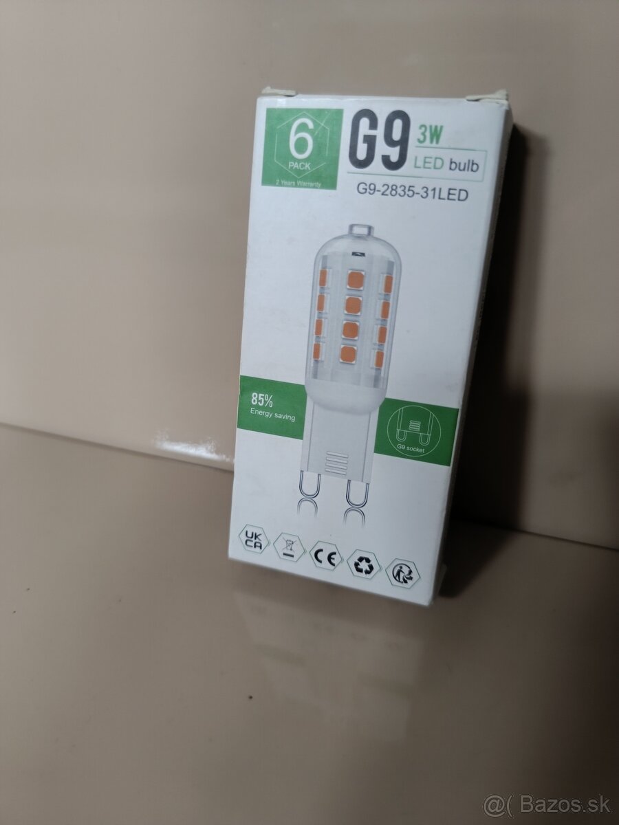 Žiarovky G9 3W 6ks 3000K