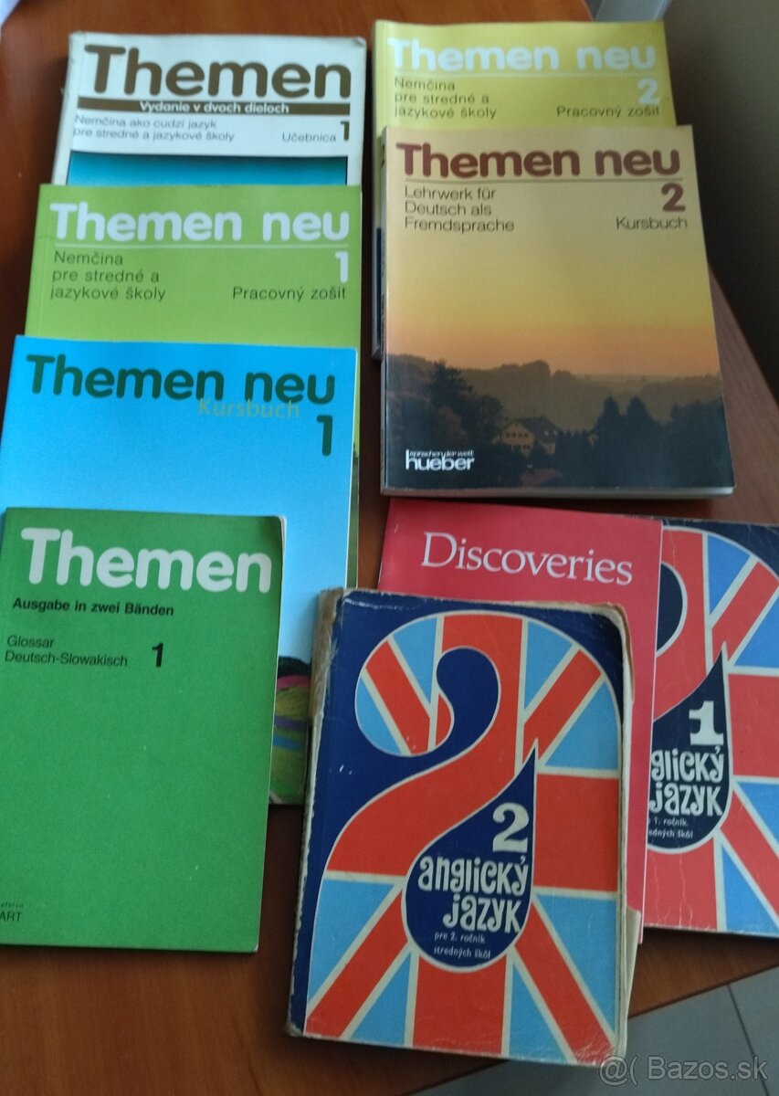 Predám themen neu 1,2 a anglický jazyk