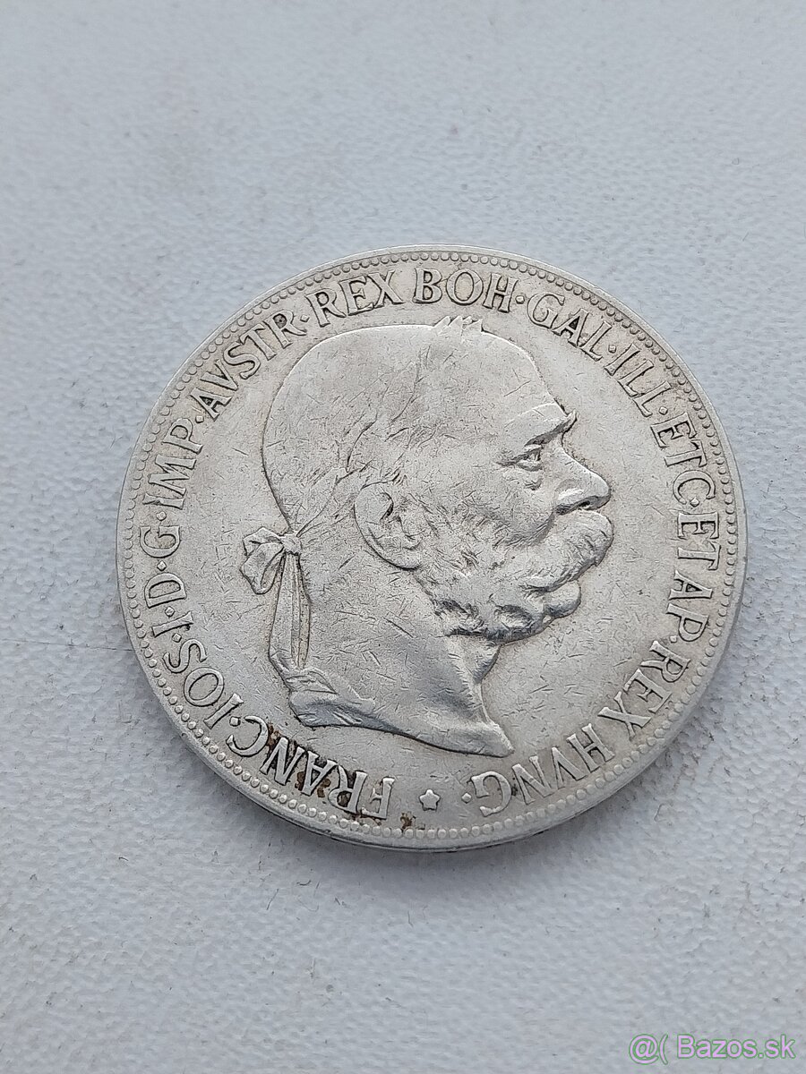 Mince 5 koruna 1900 F.J.
