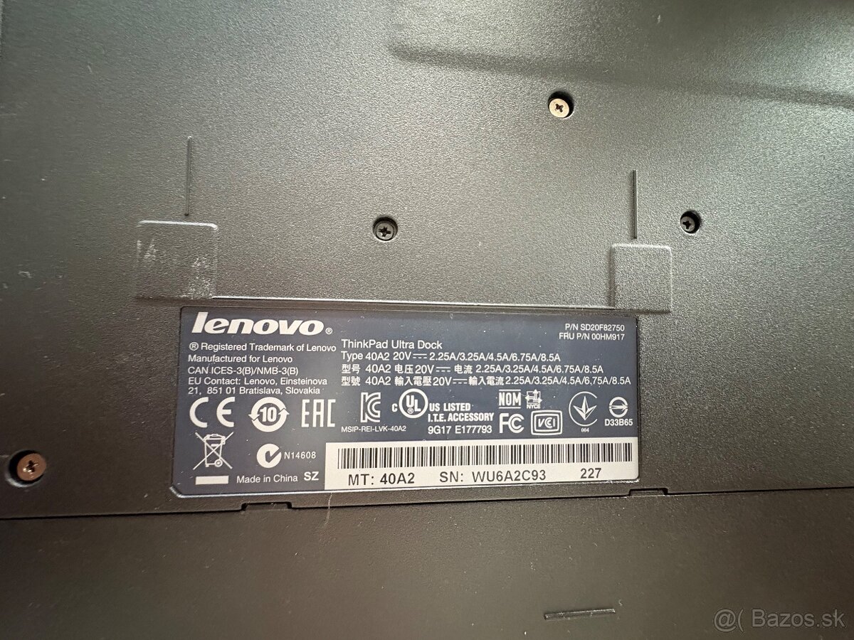 Lenovo ThinkPad Ultra Dock 40A2
