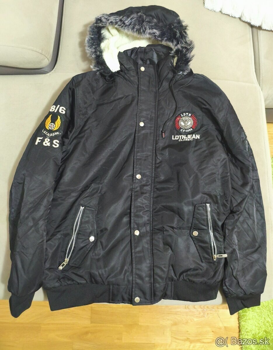 Predám pánsku zimnú bomberu veľkosť: XXXL