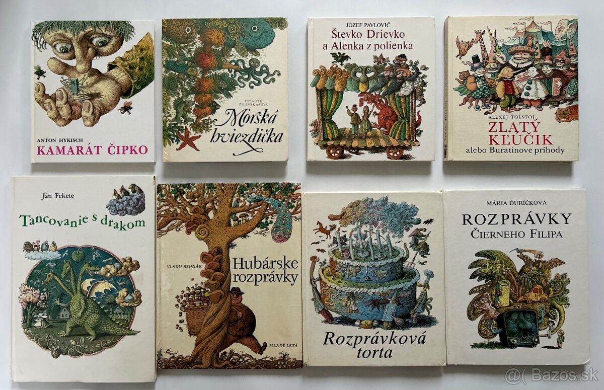 NÁDHERNÉ KNIHY ILUSTROVANÉ PETROM KĽÚČIKOM