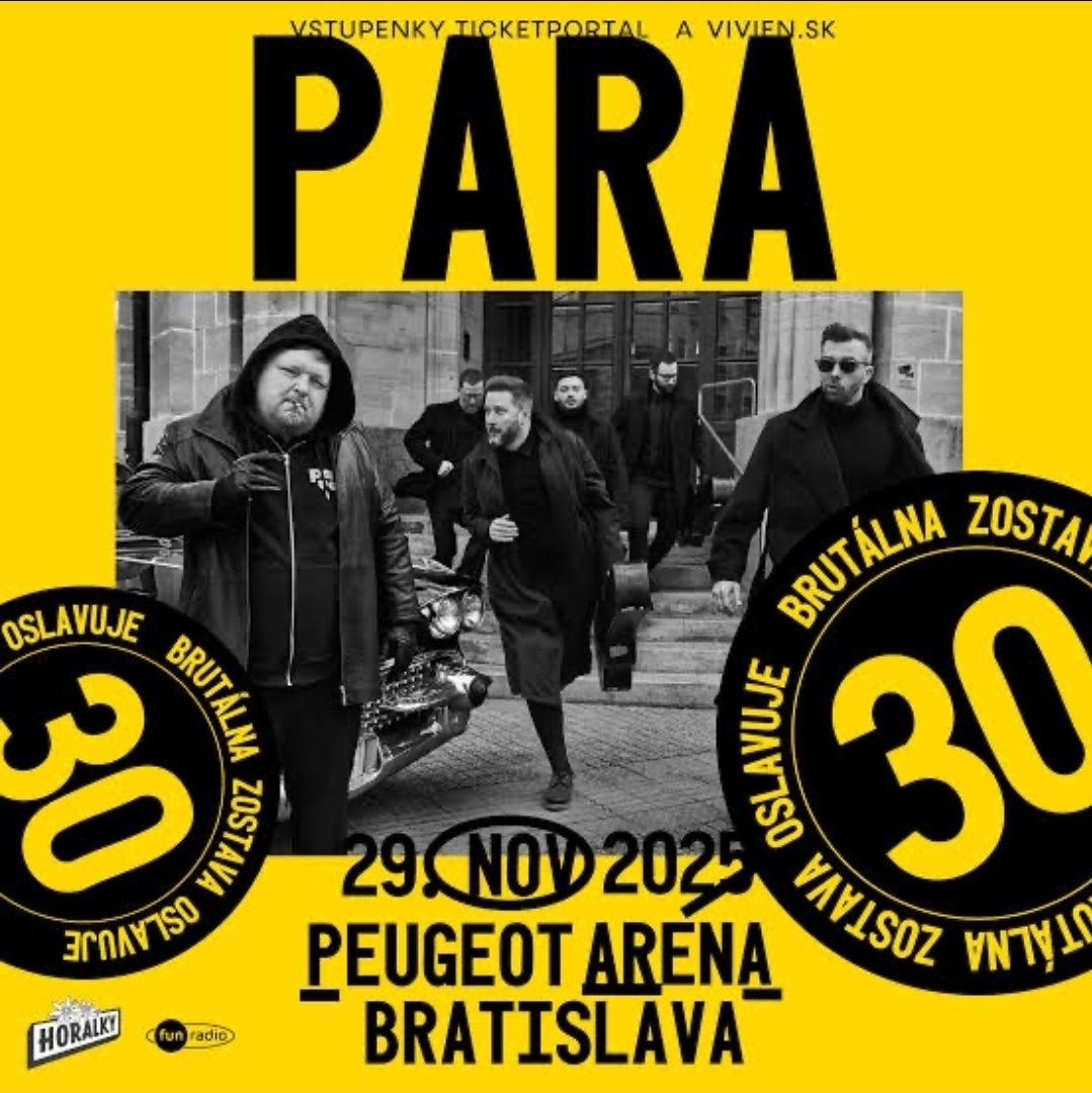 Kupim lístky na koncert Para 30 Bratislava 29.11.