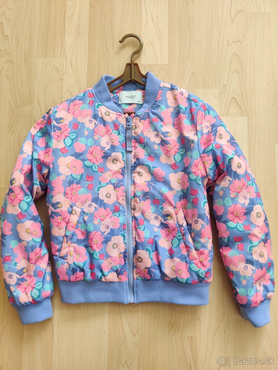 dievčenská kvetinová bombera č. 140