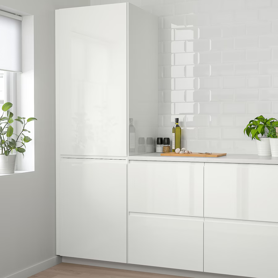 VOXTORP lesklá biela IKEA dvierka, čelá