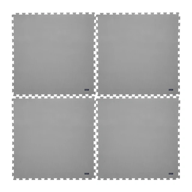 Fitness podložka inSPORTline EVA80 200x200x1 cm - šedá