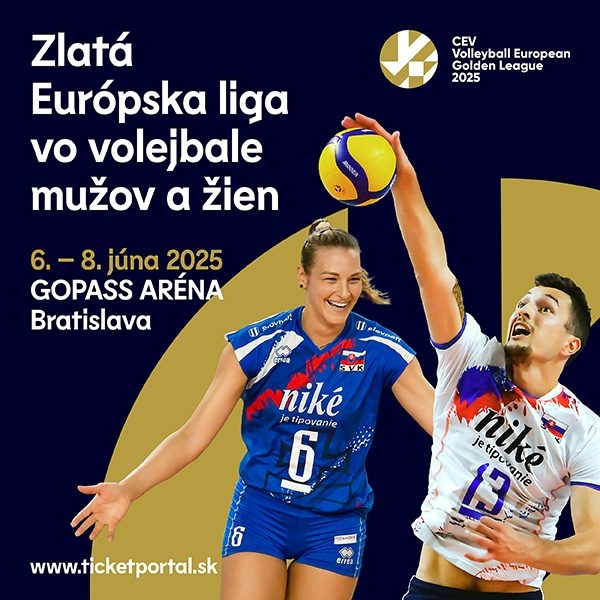 Vstupenky na volejbal - Zlatá európska liga
