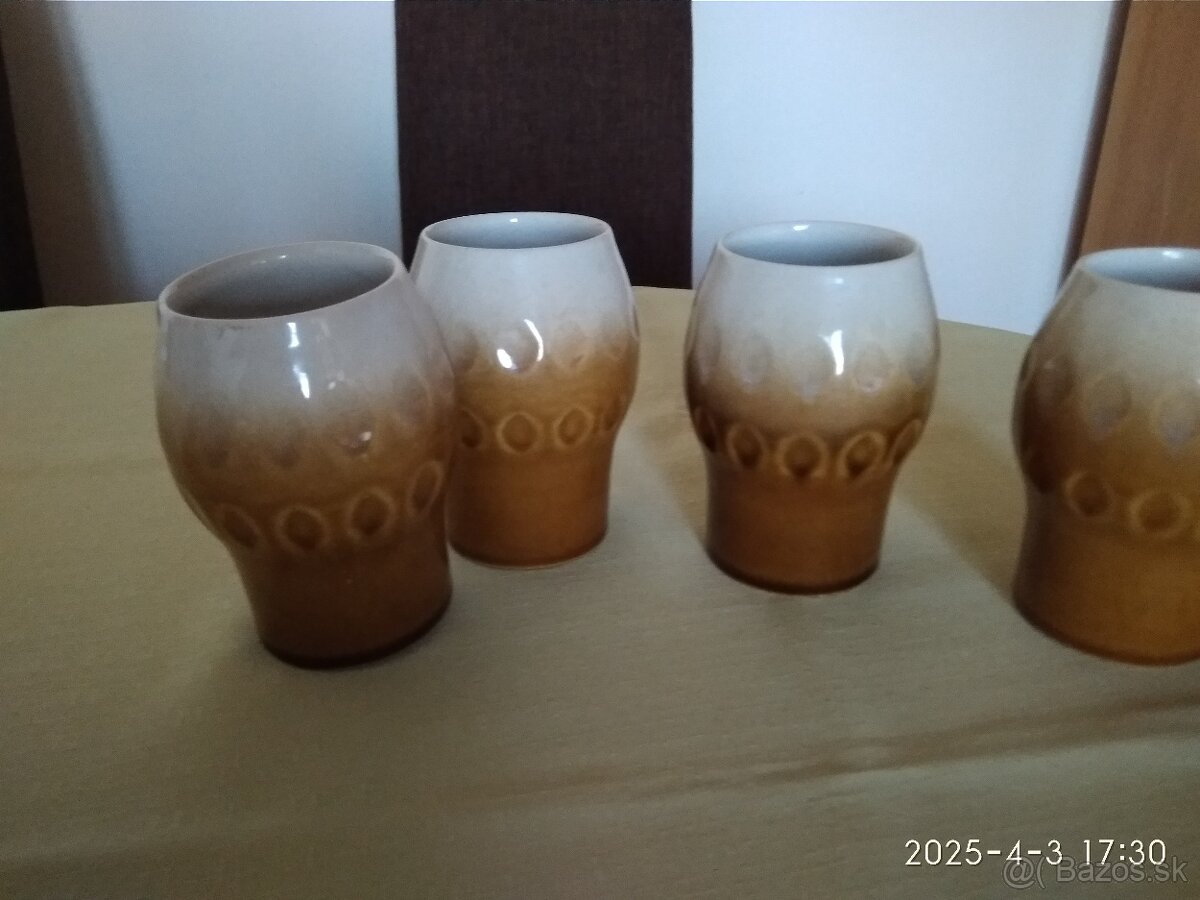 4x keramický pohár, zn. Ditmar Urbach