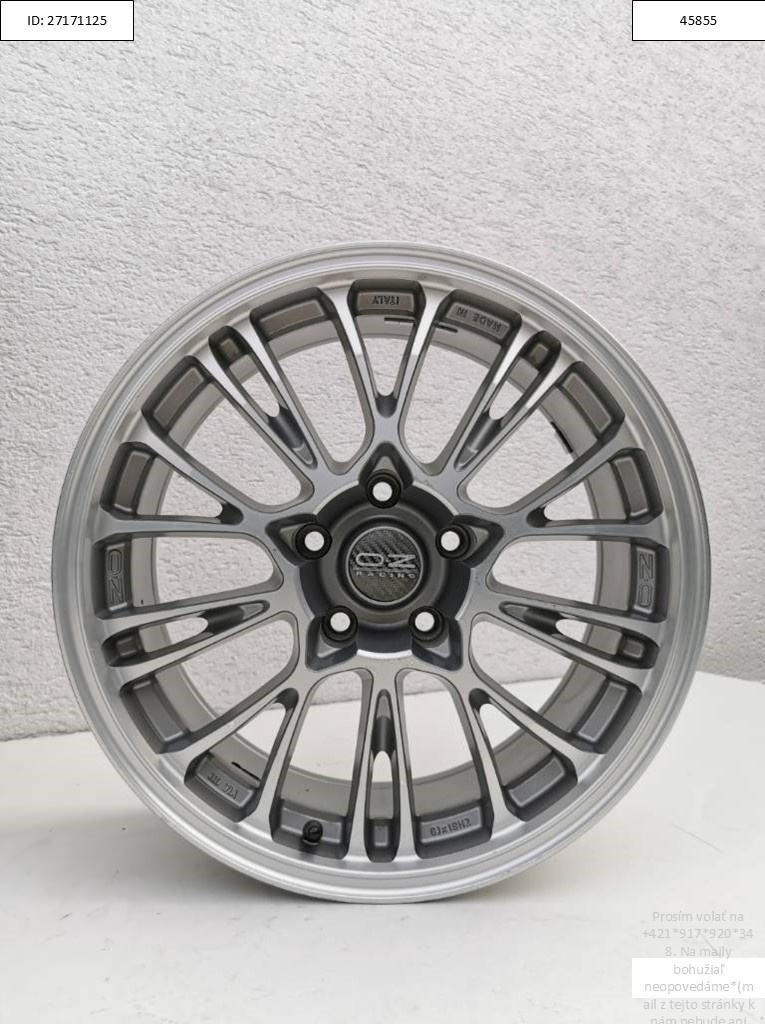 BMW 1, 3, X3 alu disky 8x18 5x120 ET40 OZ Racing 1257