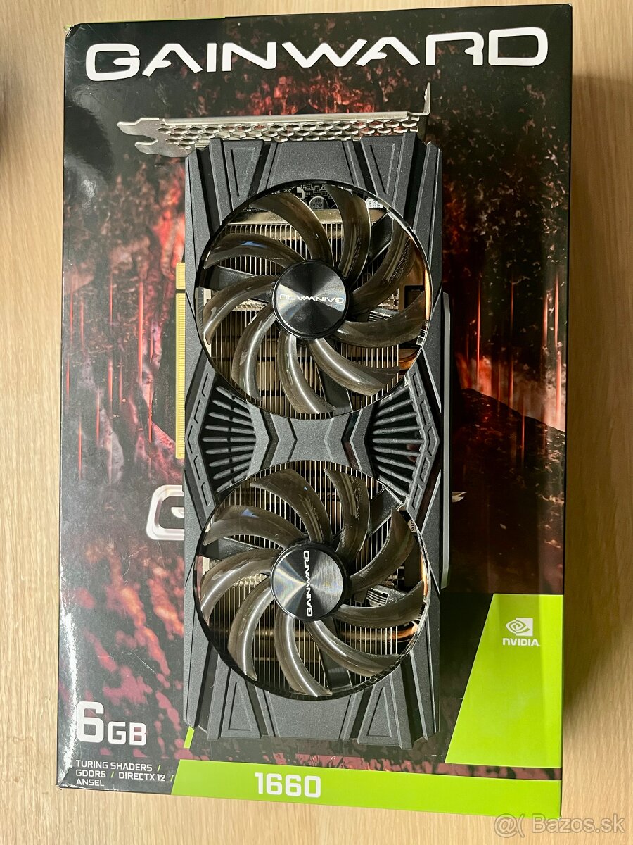 Predám grafickú kartu Gainward GTX 1660 Ghost 6GB