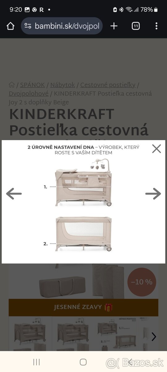 Cestovná Postieľka