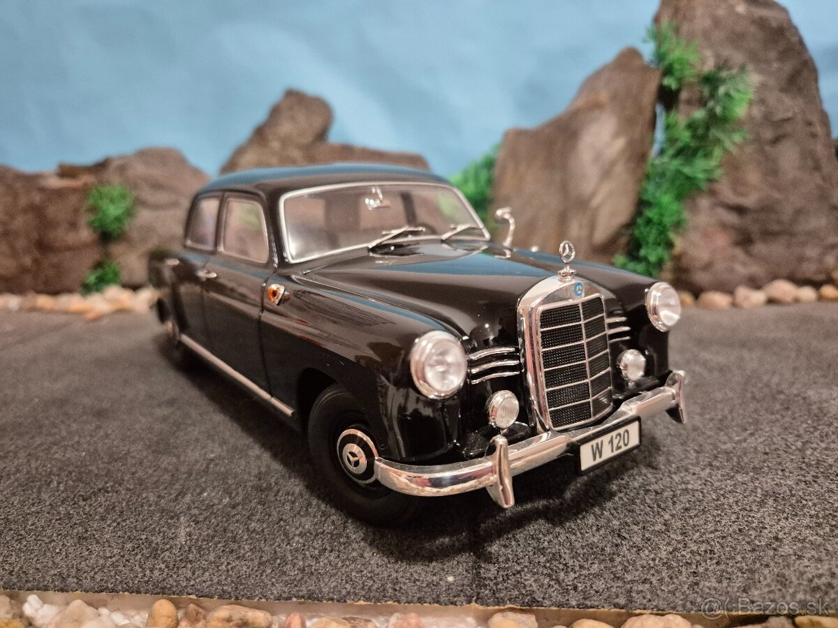 Prodám model 1:18 Mercedes Benz 180D w120 ponton
