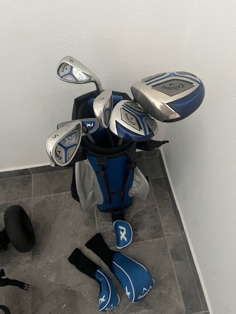 KOMPLET Callaway XJ2 (6 palíc) + vozík BIG MAX Junior.