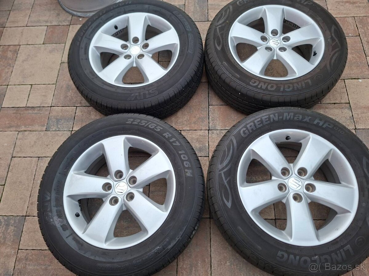 Orig. hliníkové disky Suzuki/Toyota R17, 5x114,3