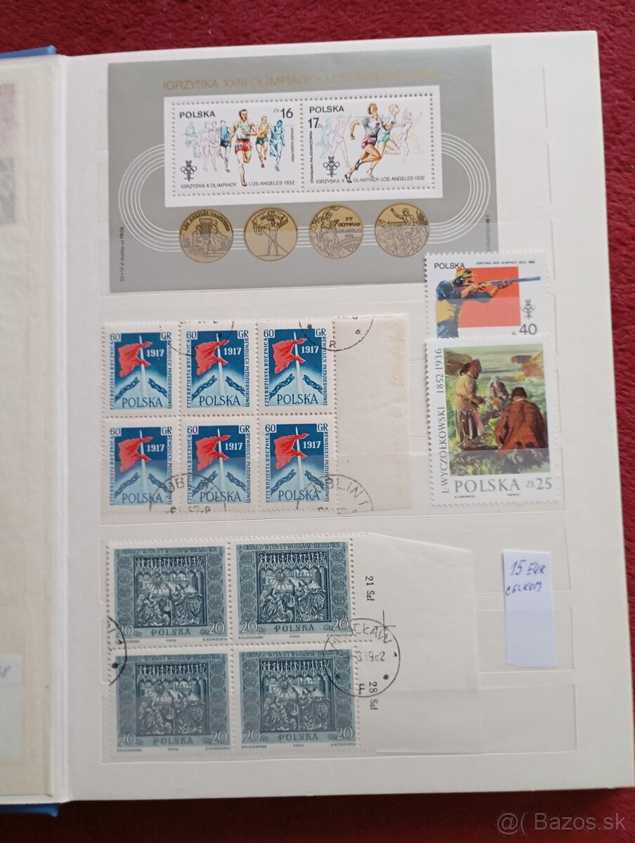 Známky Poľsko a Cyprus