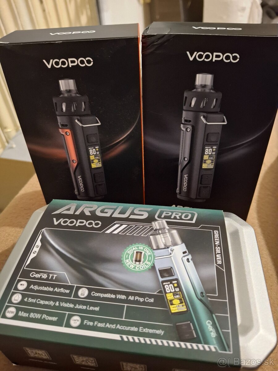 VAPE VOOPOO ARGUS PRO + naplne / liquid /elektronicka ciga