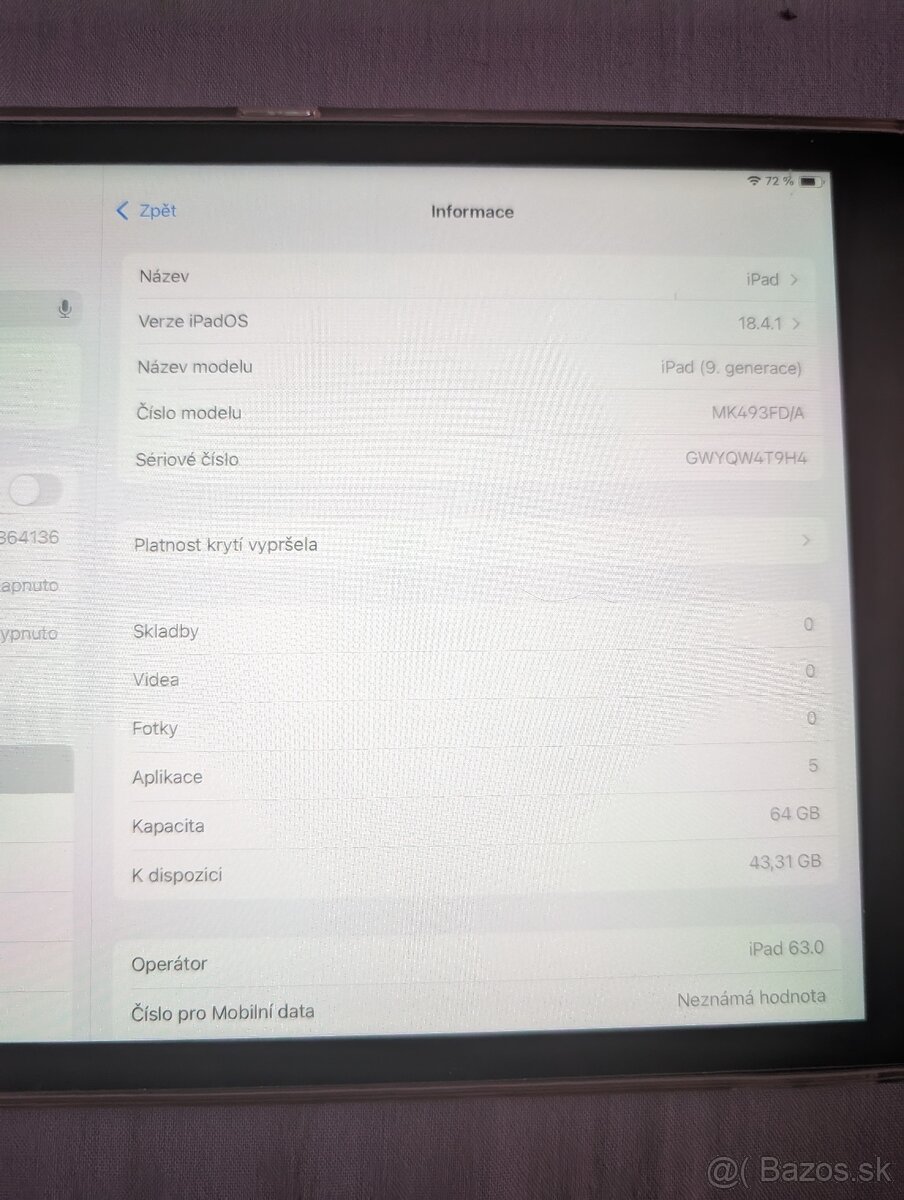 Ipad 9 generace wifi+cellular