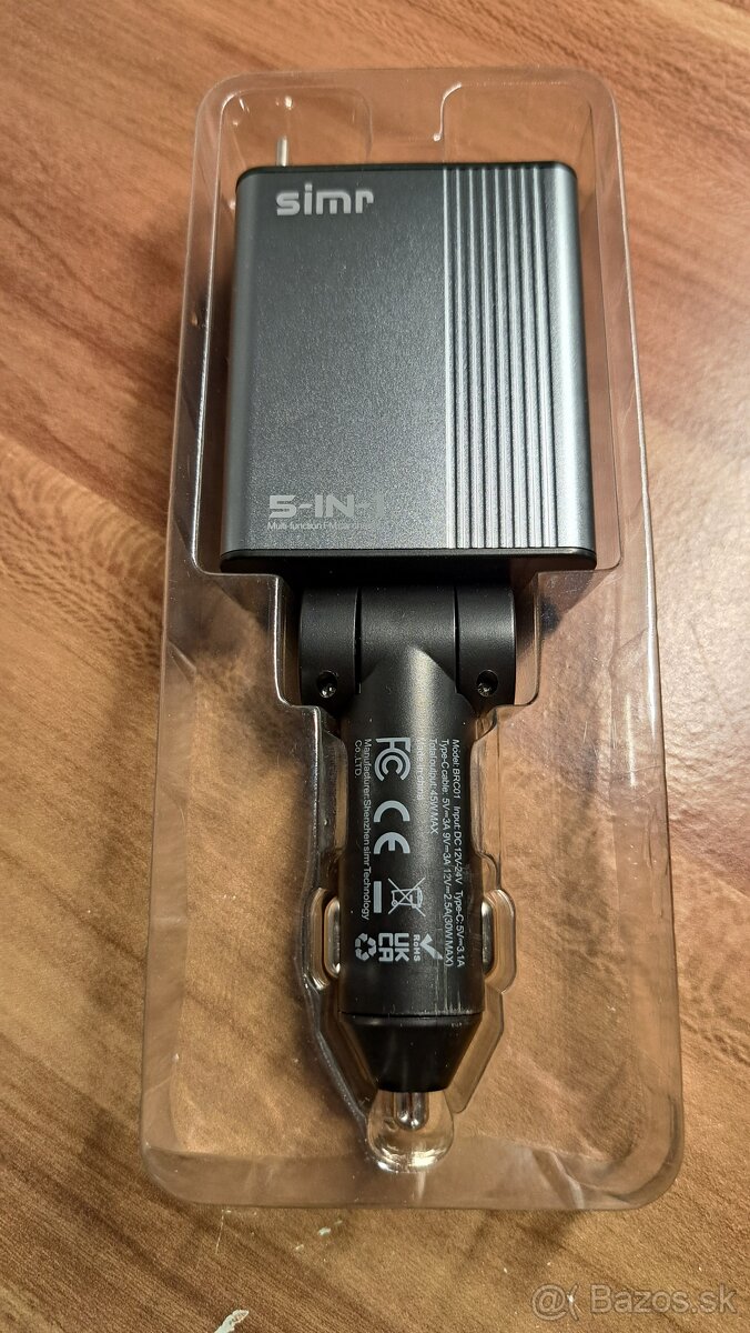 SIMR nabíjačka do auta s Handsfree, MP3 prehrávačom a FM