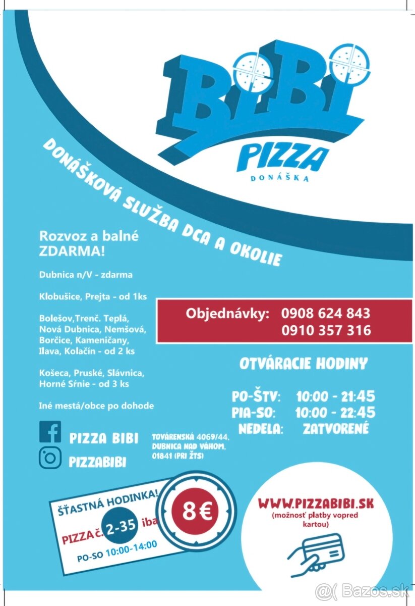 Súrne hľadám pizzéra/rku