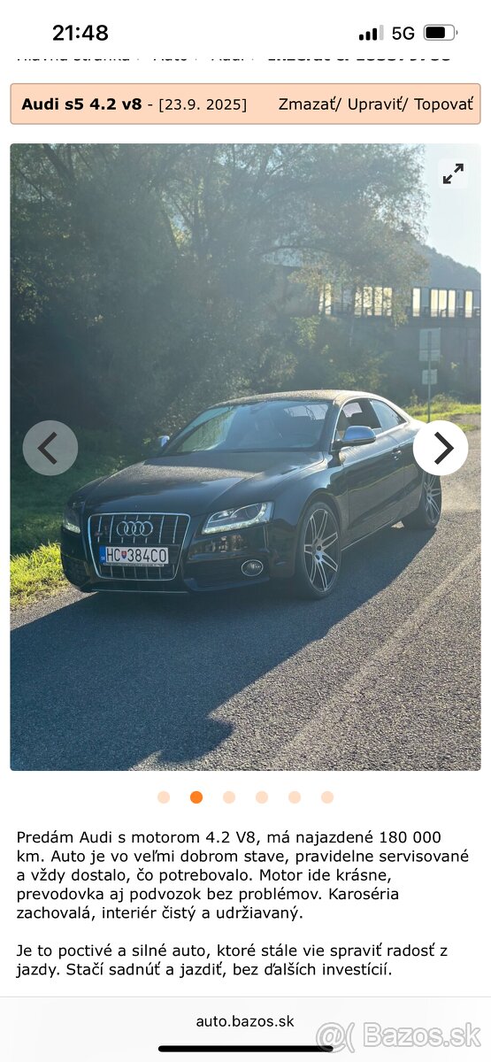 Audi S5 4.2 V8