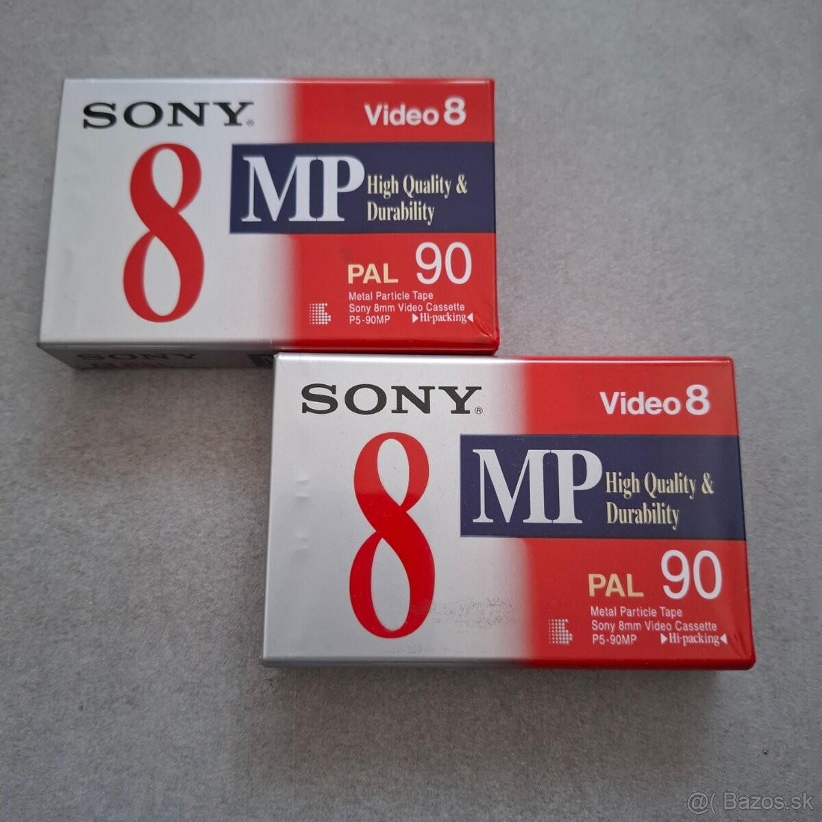 Sony Video8 MP90 kazety – 2 ks (predaj iba ako celok)