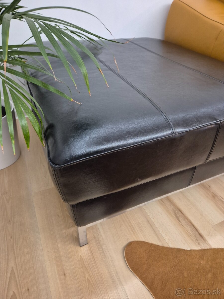 Kožená taburetka/ sedačka