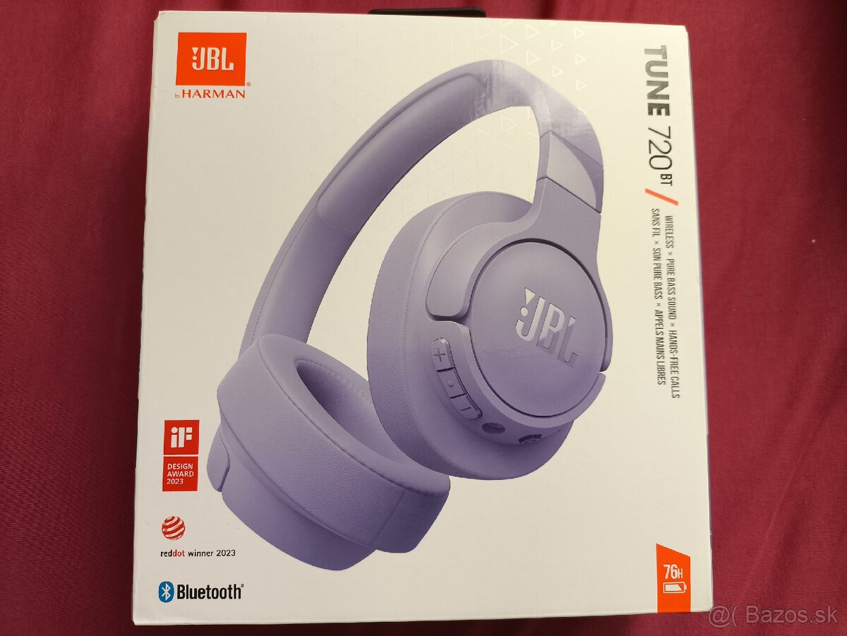 Bluetooth slúchadlá JBL 720BT+nový prepr. obal a stojan