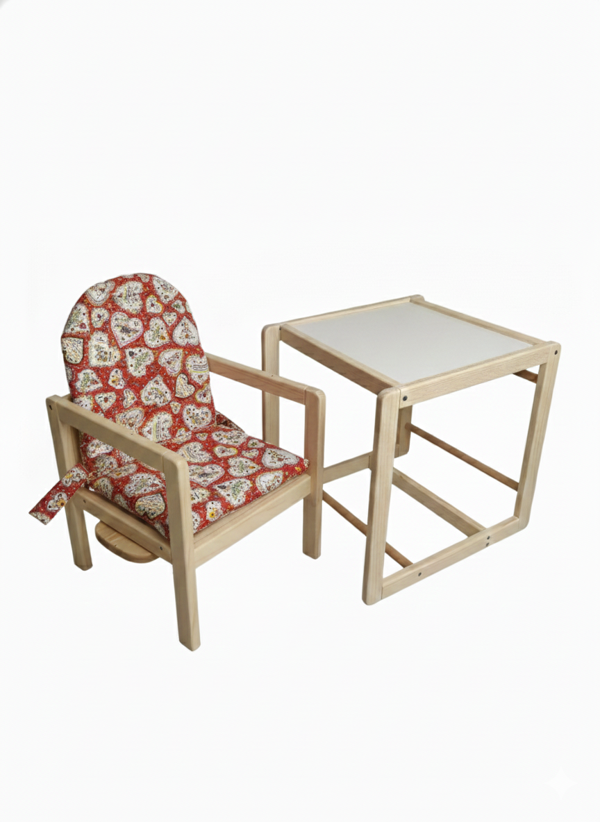 Predávam detské kombinované stoličky - Srdiečko