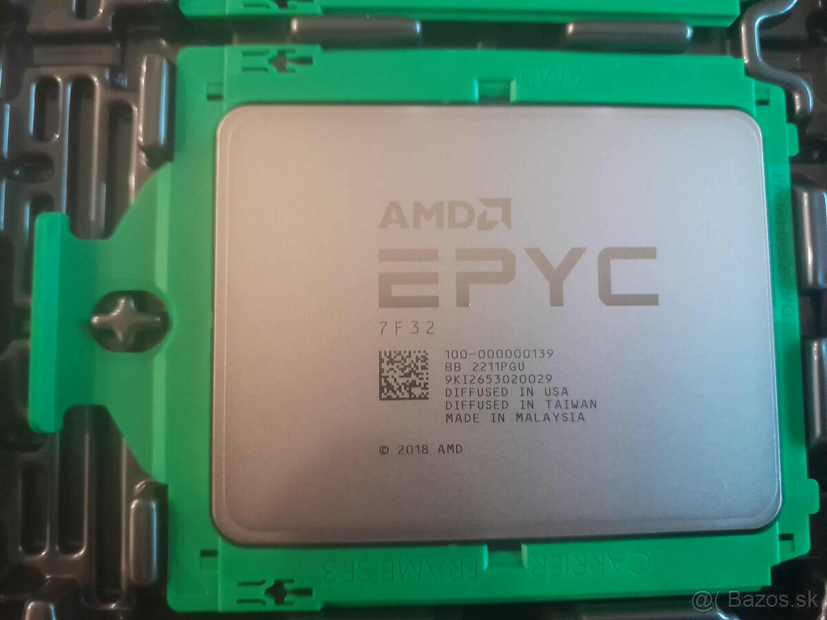Novy AMD EPYC ROME 7F32 OEM Unlocked 8C 3.7GHz SP3