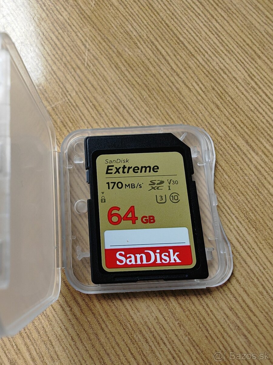 Predám SD kartu Sandisk extrém 64 GB