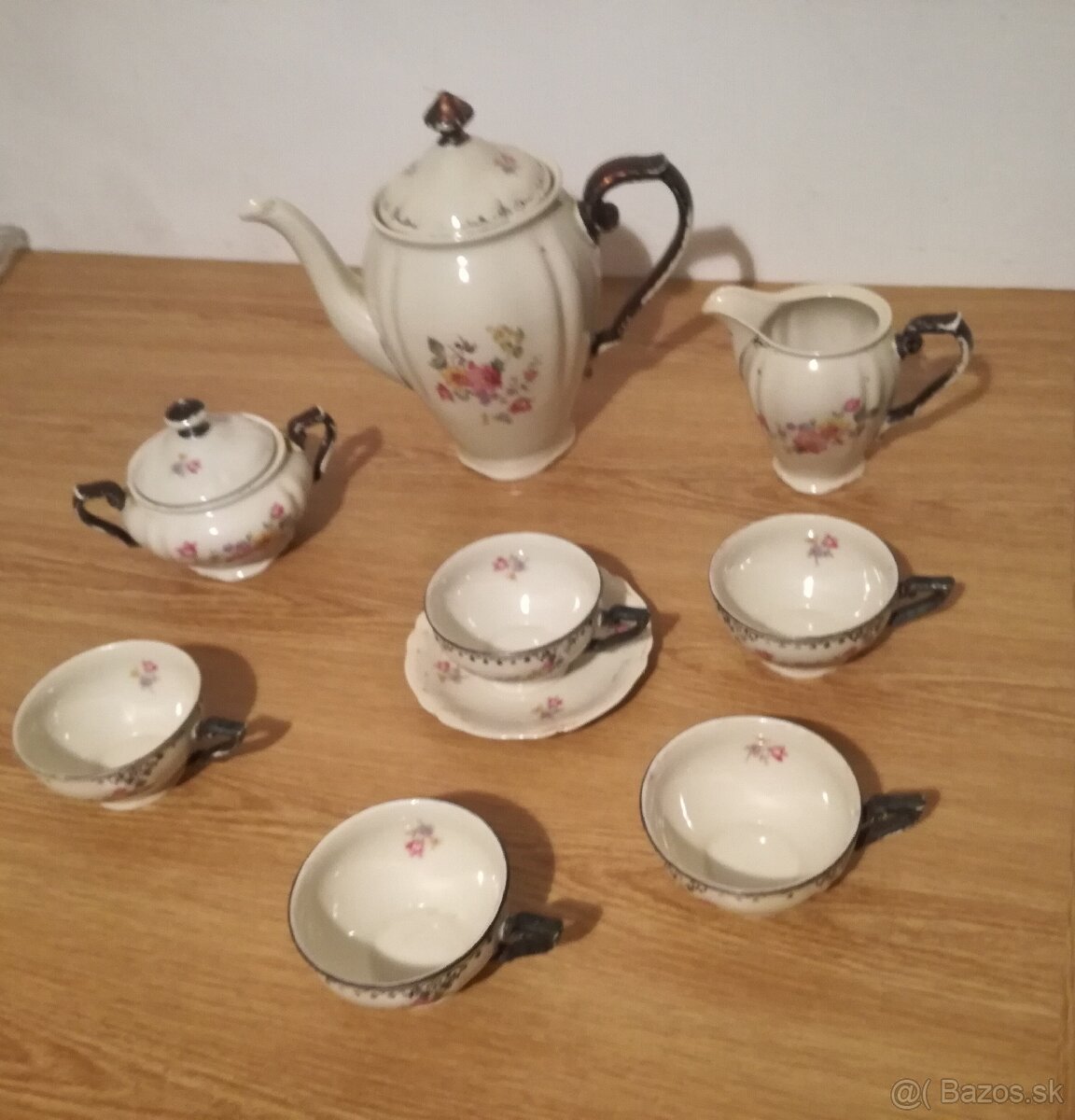 Vintage starožitný porcelán čajová súprava era WEIDL