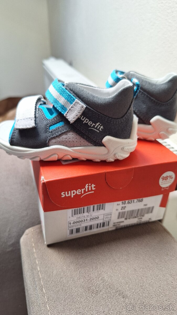 Nové kožené sandalky sandale superfit 22