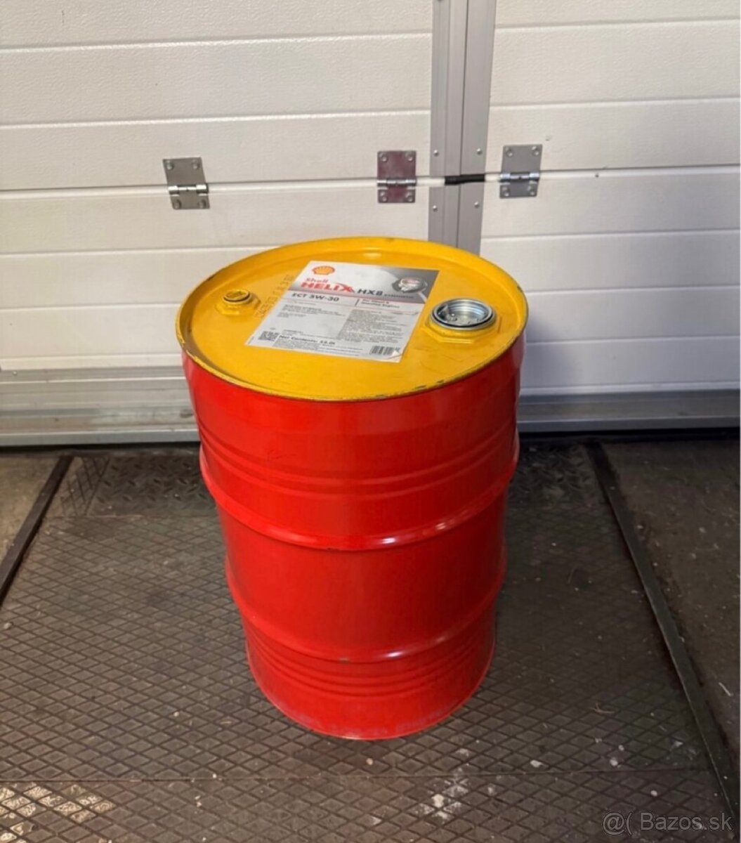 5 x Shell plechový sud 55 L