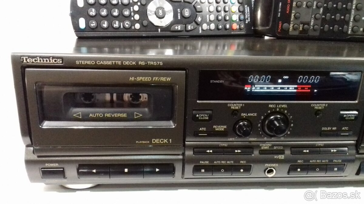 HX PRO kazetovy 2-deck TECHNICS RS-TR575 Dolby B+C Jap =ak36