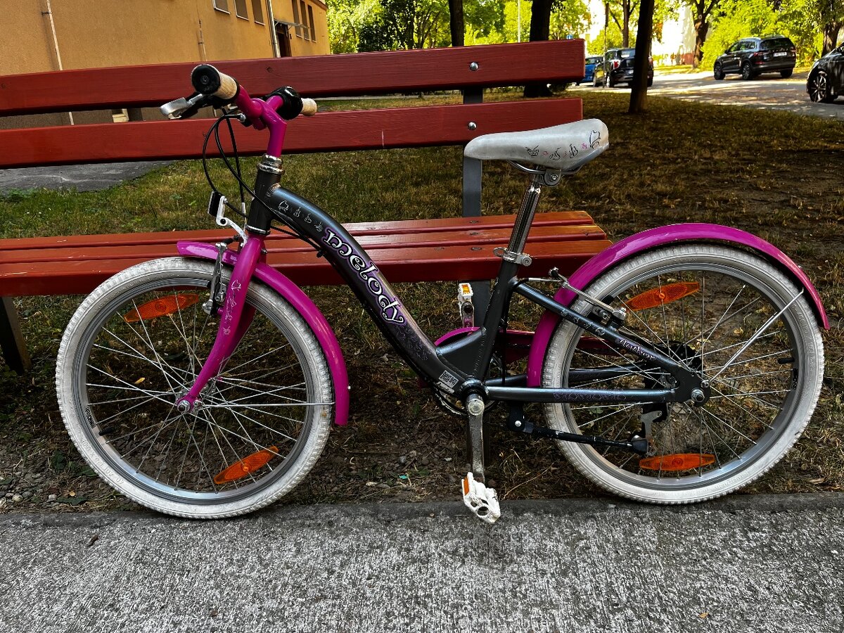 dievčenský bicykel veľkosť 20"