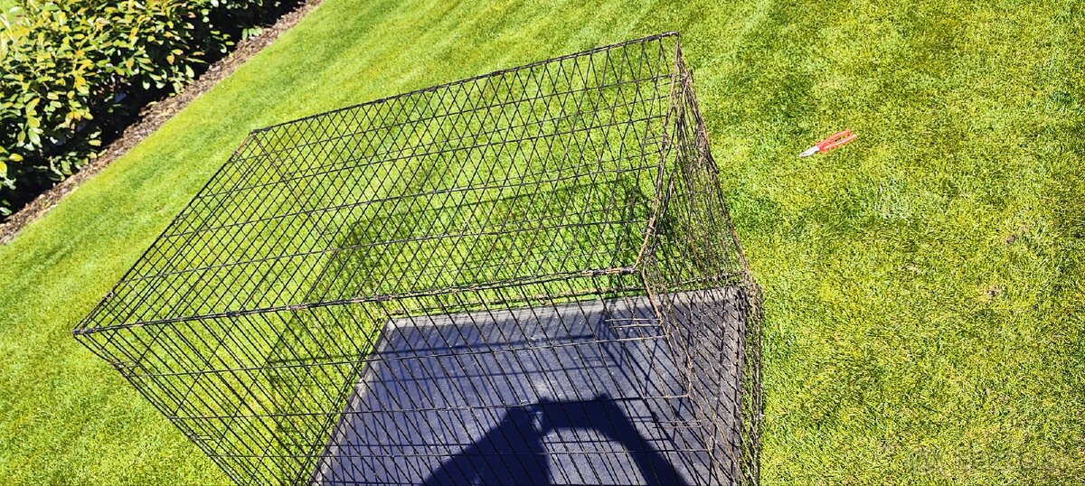 Klietka pre psov Dog Fantasy XXL skladacia 1 dvere čierna