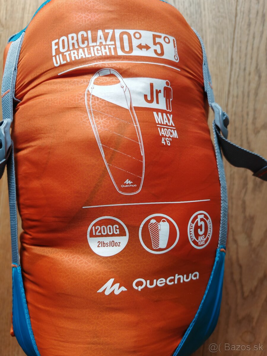 Detsky spacak Forclaz Ultralight do 0°