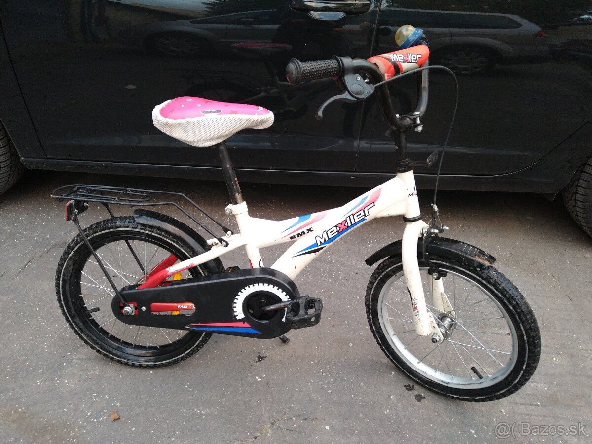 detský bicykel MEXLLER-Bmx,16"kolesá, cca pre vek 4-7