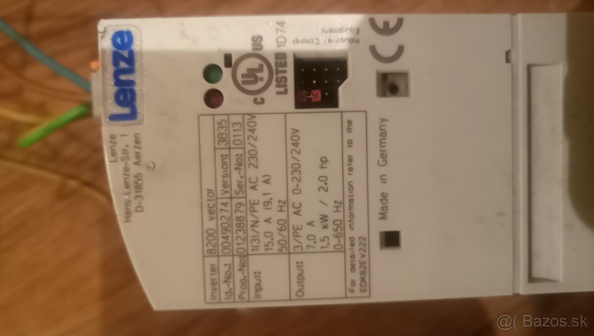 Frekvenčný menič Lenze 8200 vector