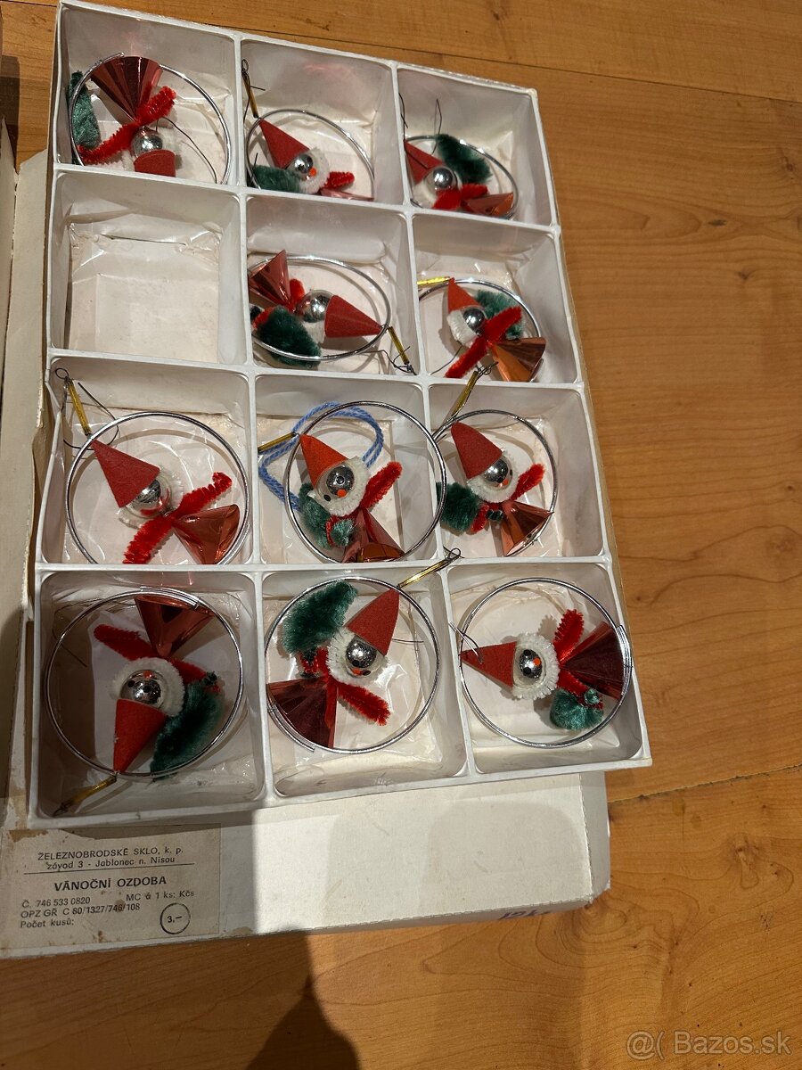 vianočné ozdoby retro