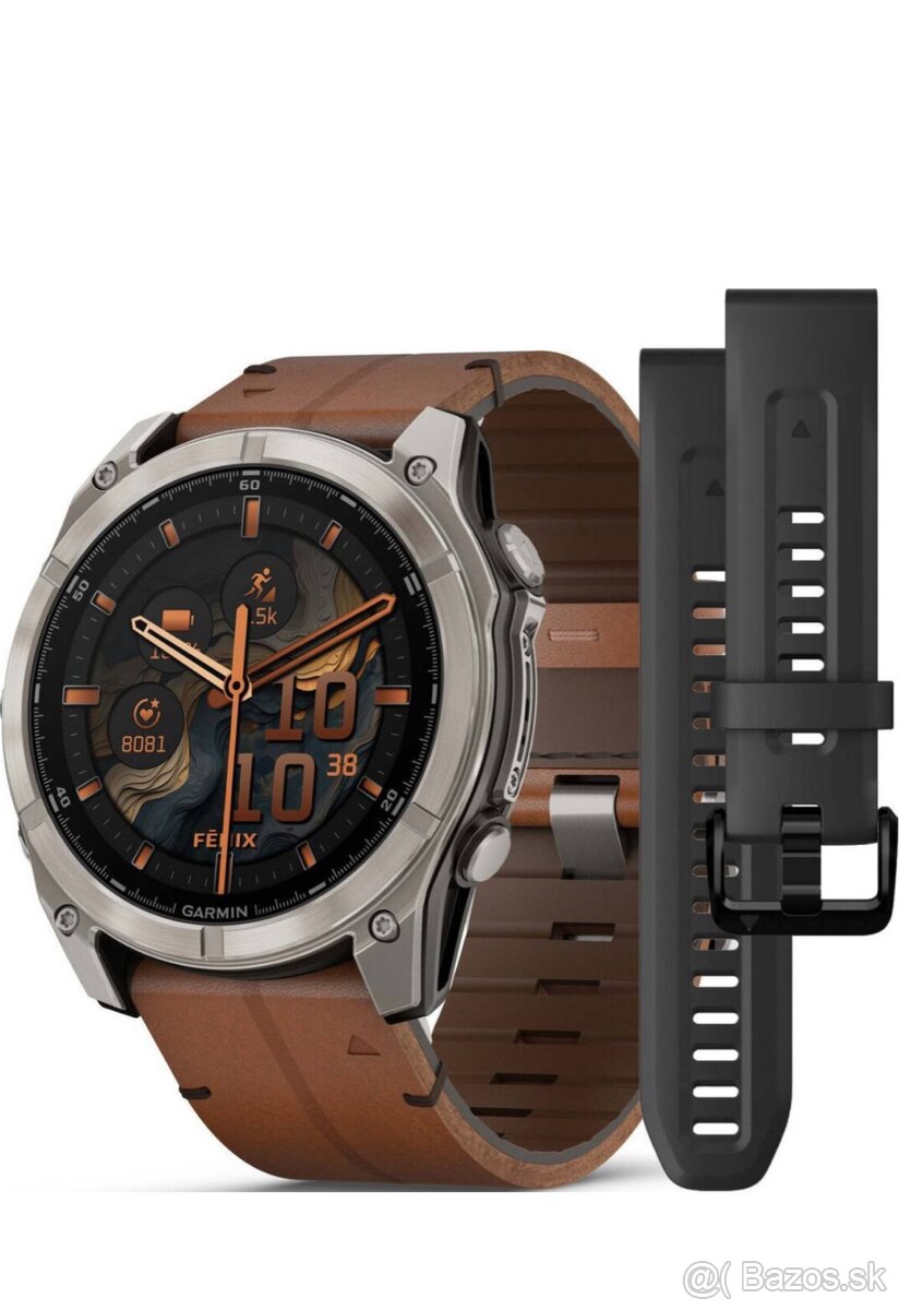 Hodinky Garmin Fenix 8 AMOLED 51 mm, Exclusive Titanium