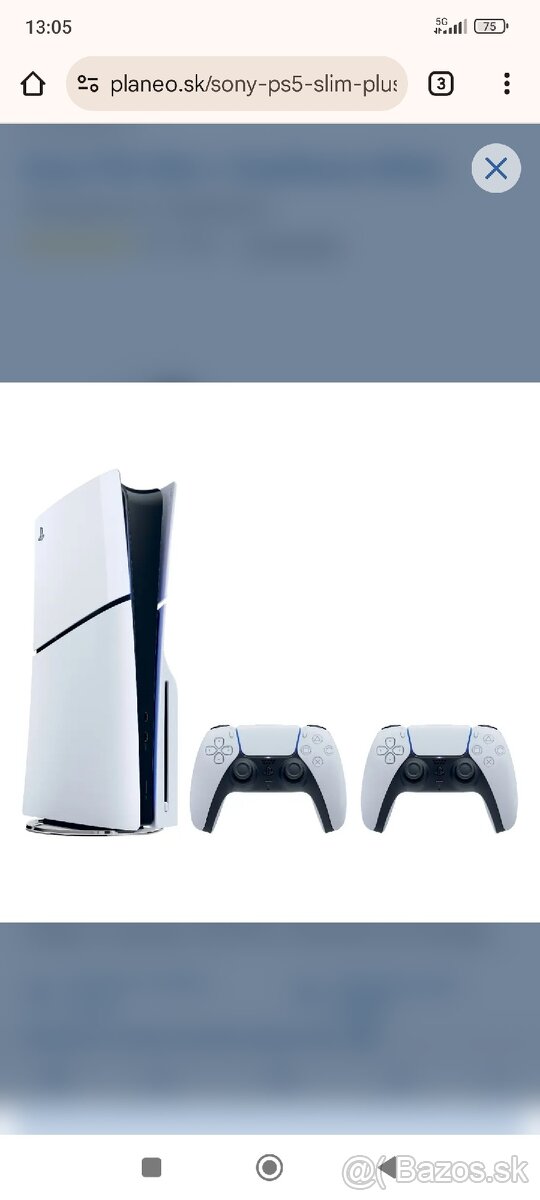 Ps5 Slim , 2 x ovladac NOVA