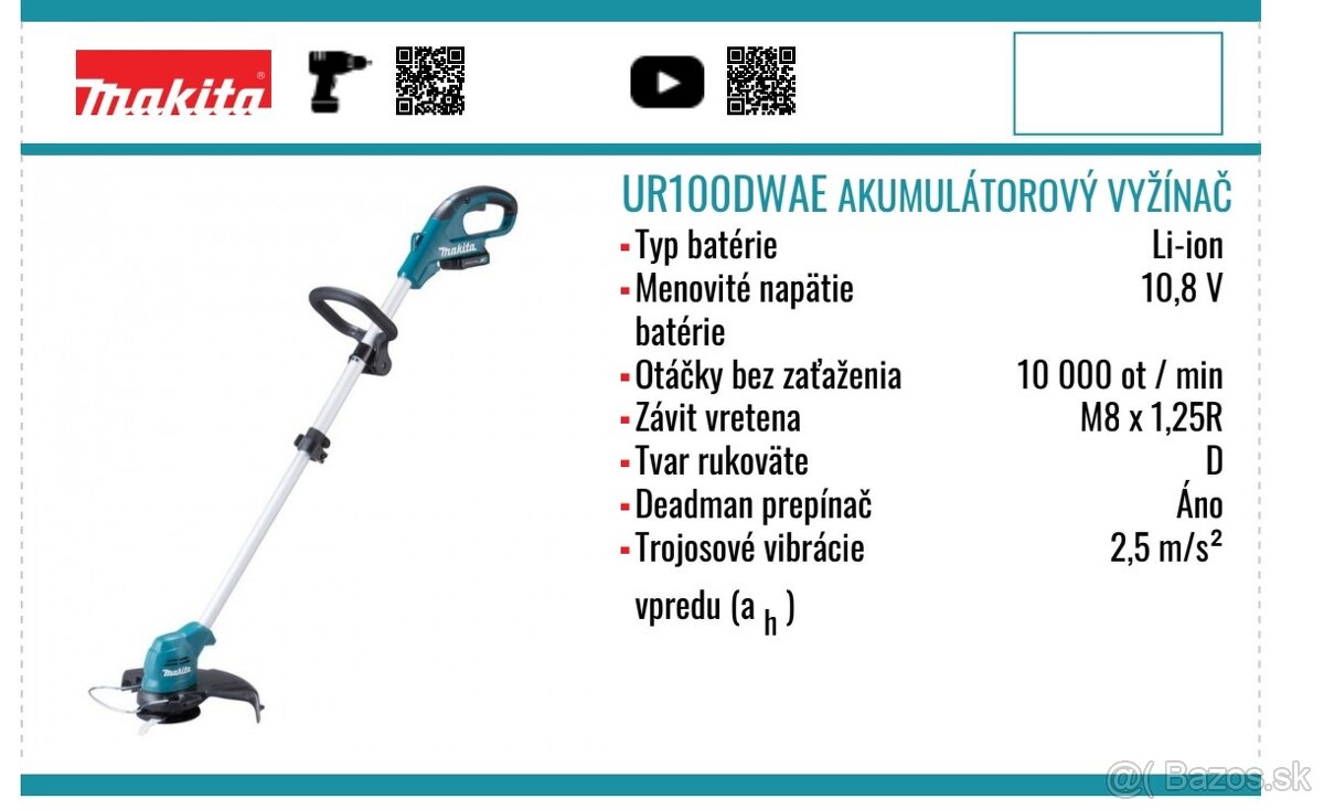Kosačka Makita aku