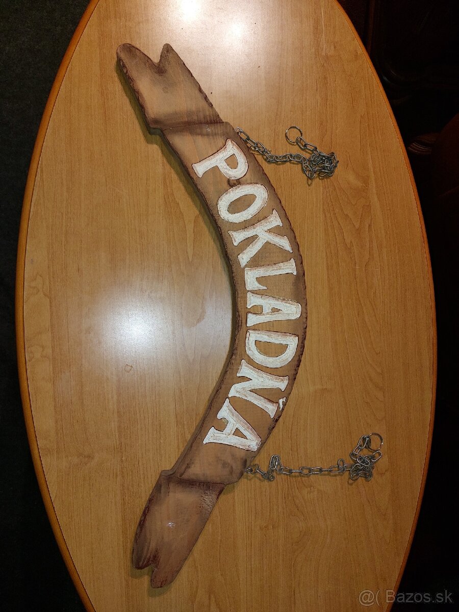 Nápis pokladňa