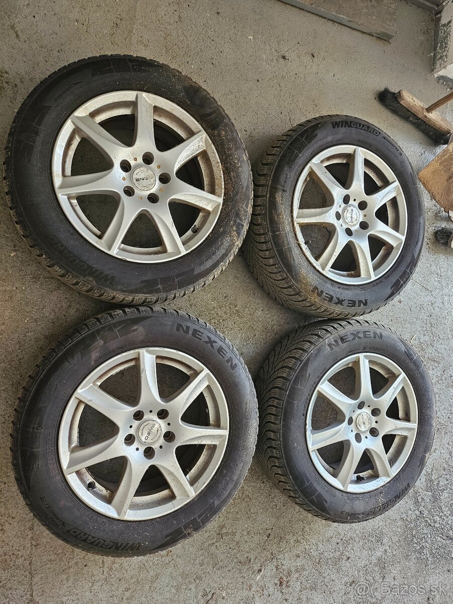 Predám elektróny 5x108 215/60 R16 zimne