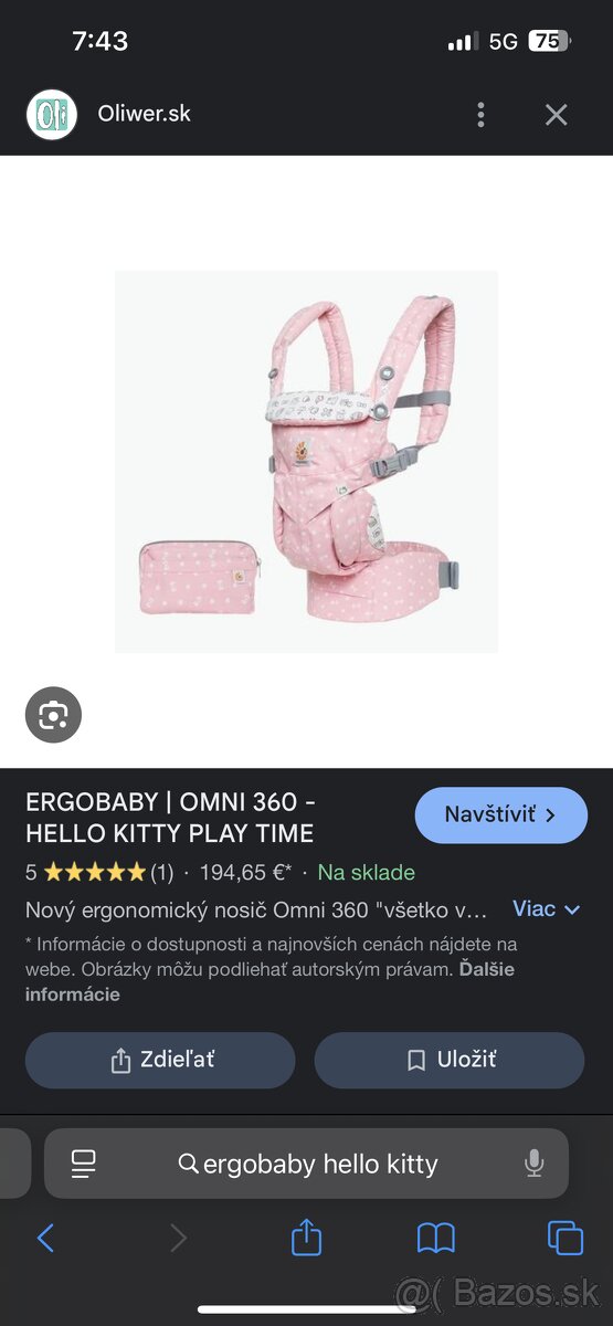 Nosič ergobaby
