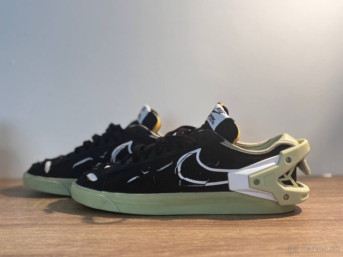 Nike Blazer LOW Acrnm Black White Noir Aura olive/blance